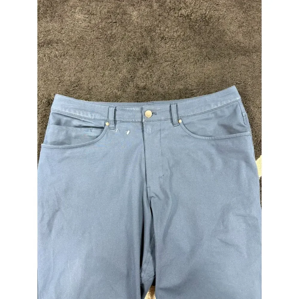 Lululemon Pants Mens 32x28 Navy Stretch Travel Casual Performance ABC Pant Slim